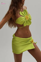 Lime green set outfit view - Epicplacess