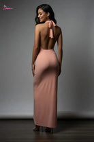 Halter maxi dress detail - Epicplacess