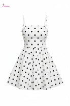 Polka dot dress front view - Epicplacess