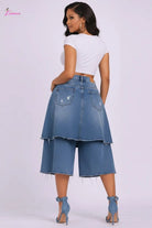 Distressed bermuda shorts detail - Epicplacess