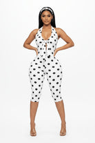 Polka dot capri jumpsuit - Epicplacess