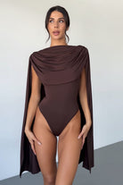 Brown bodysuit outfit view - Epicplacess