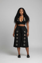 Black culotte two-piece set - Epicplacess