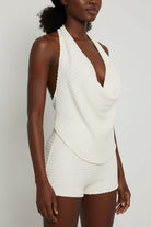 Cream knit set outfit view - Epicplacess