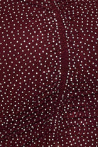 Women's Rhinestone on Stretch Wavy Mesh Mini Dress – model view
