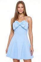 Women's Super Techno Bow Front Mini Dress – styled look