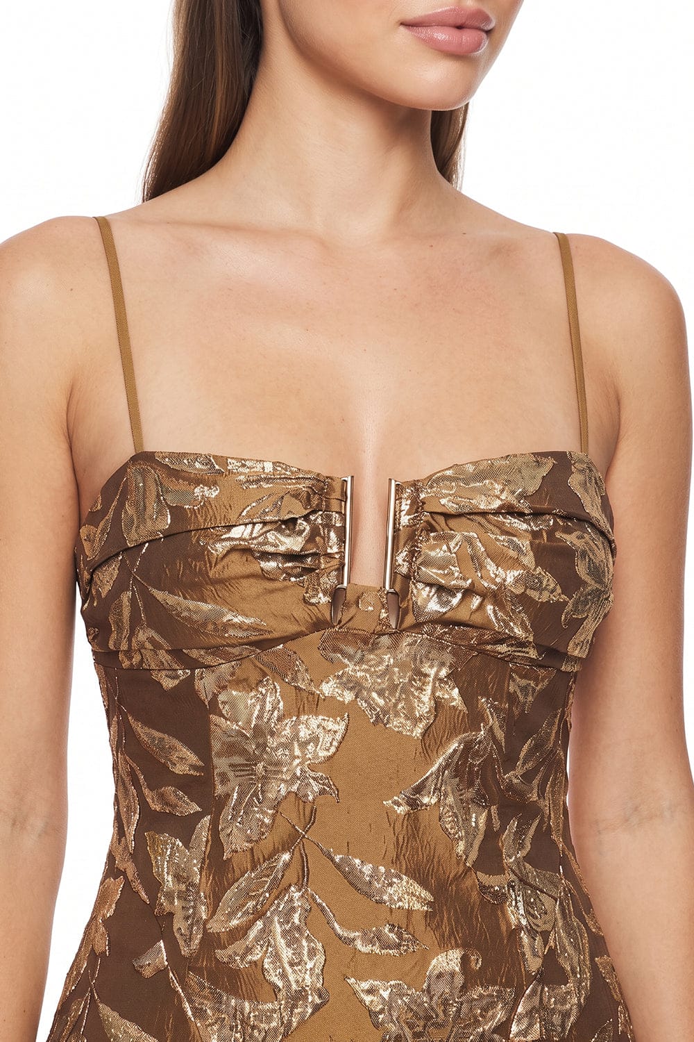 Women's Floral Jacquard Mini Dress – styled look