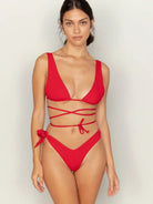 Tie-waist bikini front view - Epicplacess