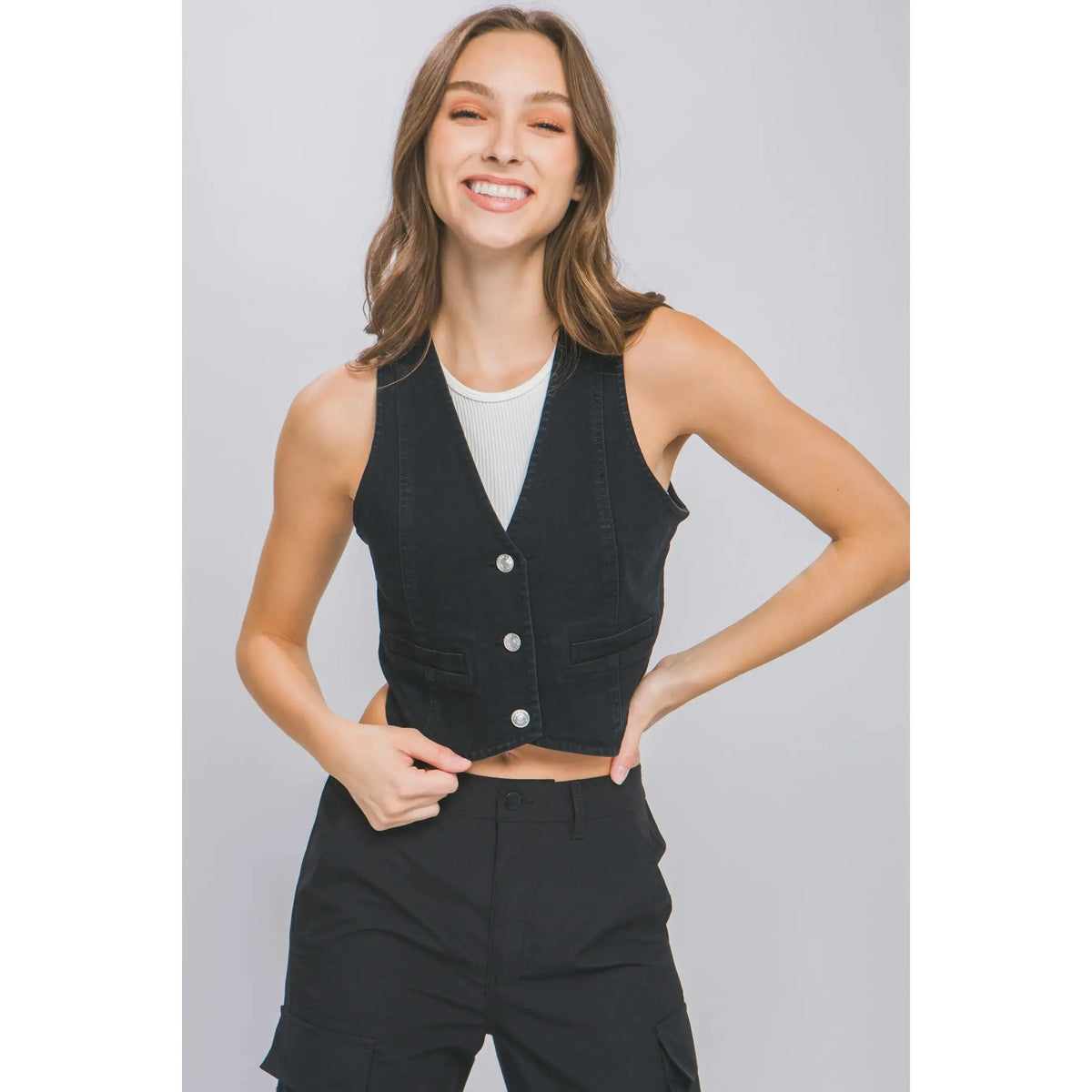 Classic denim cropped top - Epicplacess