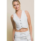 Classic cropped denim top final view - Epicplacess