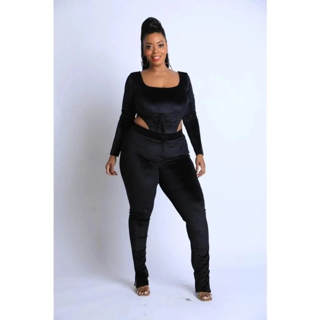 Black legging set detail - Epicplacess