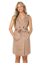 Khaki belted trench coat - Epicplacess