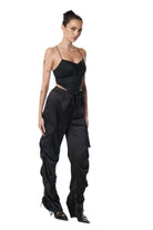 Satin cargo pants final detail - Epicplacess