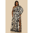 Black one-shoulder maxi dress - Epicplacess
