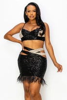 Black sequin dress outfit view - Epicplacess