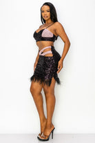 Sequin mini dress back view - Epicplacess