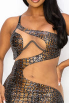 Sheer sequin dress front view - Epicplacess