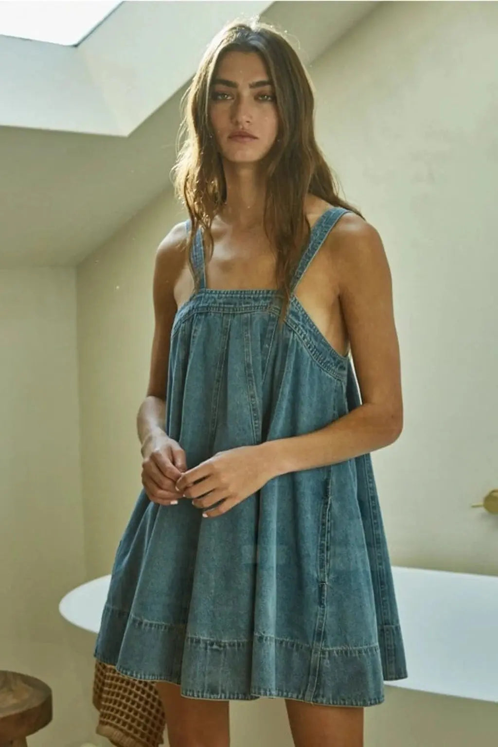 Denim mini dress - Epicplacess