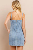 Denim dress back view - Epicplacess