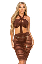 Brown midi dress - Epicplacess