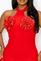 Red mini dress side view - Epicplacess