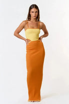 Orange sweater dress outfit view - Epicplacess