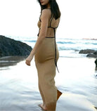 Khaki maxi dress final view - Epicplacess