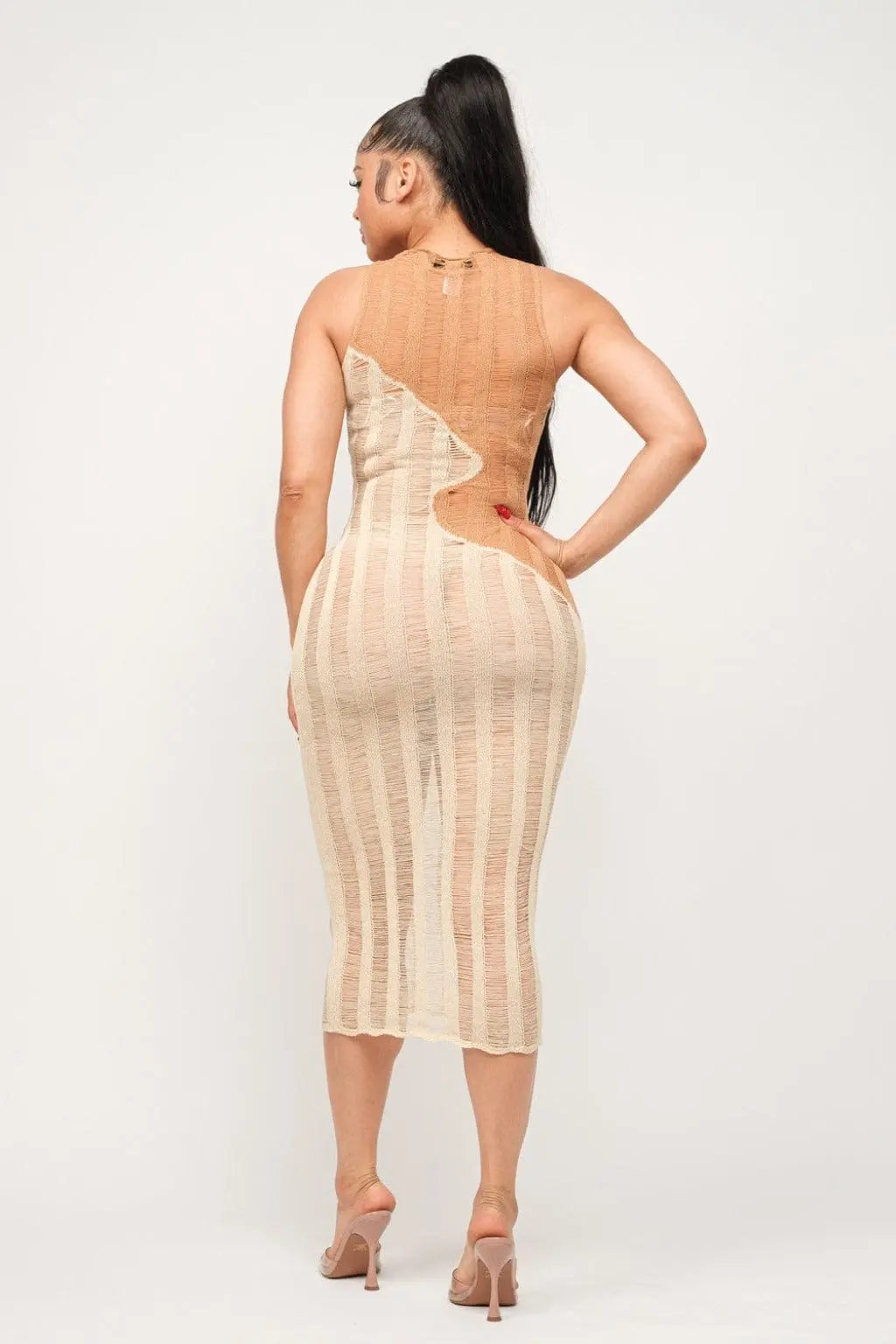 Beach cover-up dress front view - Epicplacess