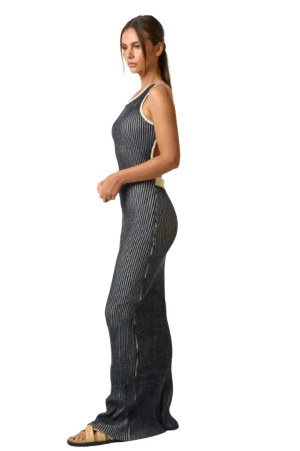 Back On Display black maxi dress outfit view - Epicplacess
