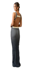 Back On Display black maxi dress detail - Epicplacess