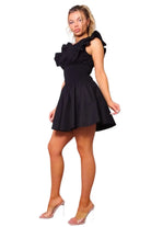 Carolina ruffled mini dress close detail - Epicplacess