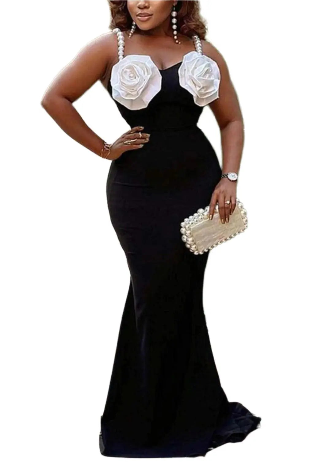 Black chiffon maxi dress - Epicplacess