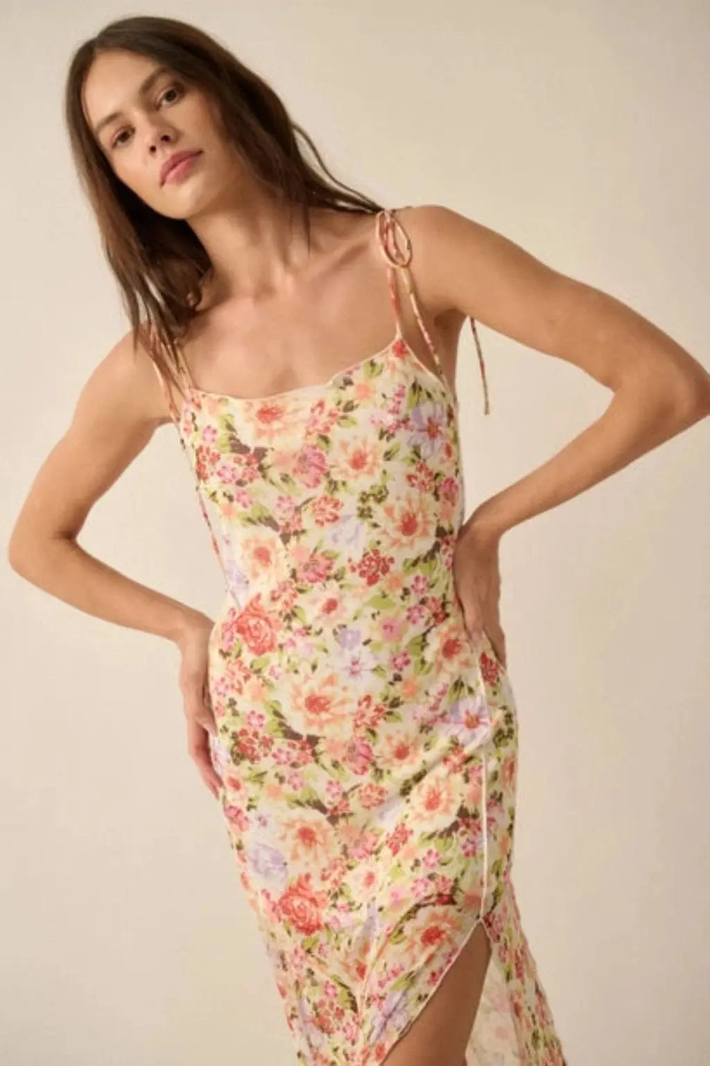 Black floral mesh maxi dress - Epicplacess