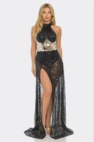 Velvet maxi dress back view - Epicplacess