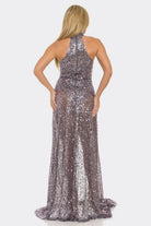 Velvet maxi dress front view - Epicplacess