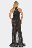Velvet maxi dress close detail - Epicplacess