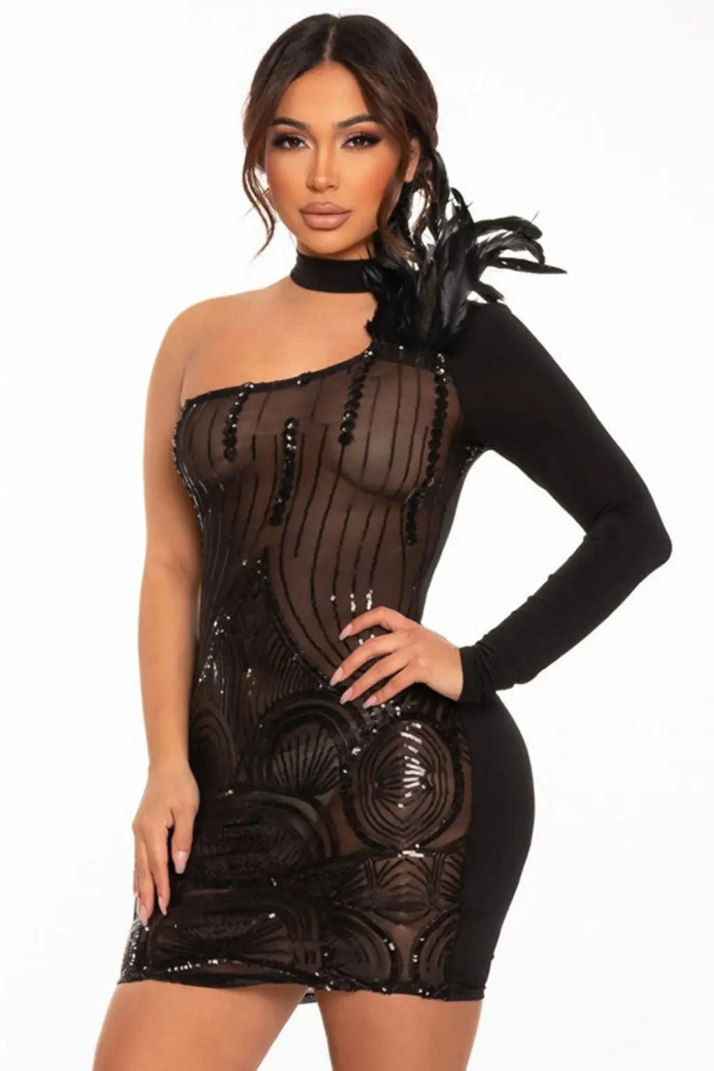 Black Piece My Side mini dress - Epicplacess