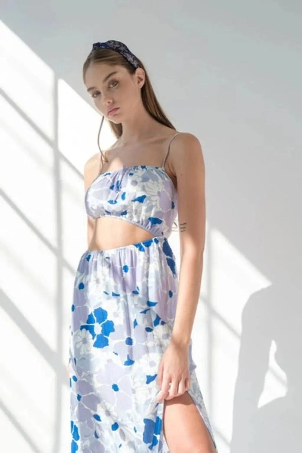 Show Some Skin Maxi Dress Blue - Epicplacess