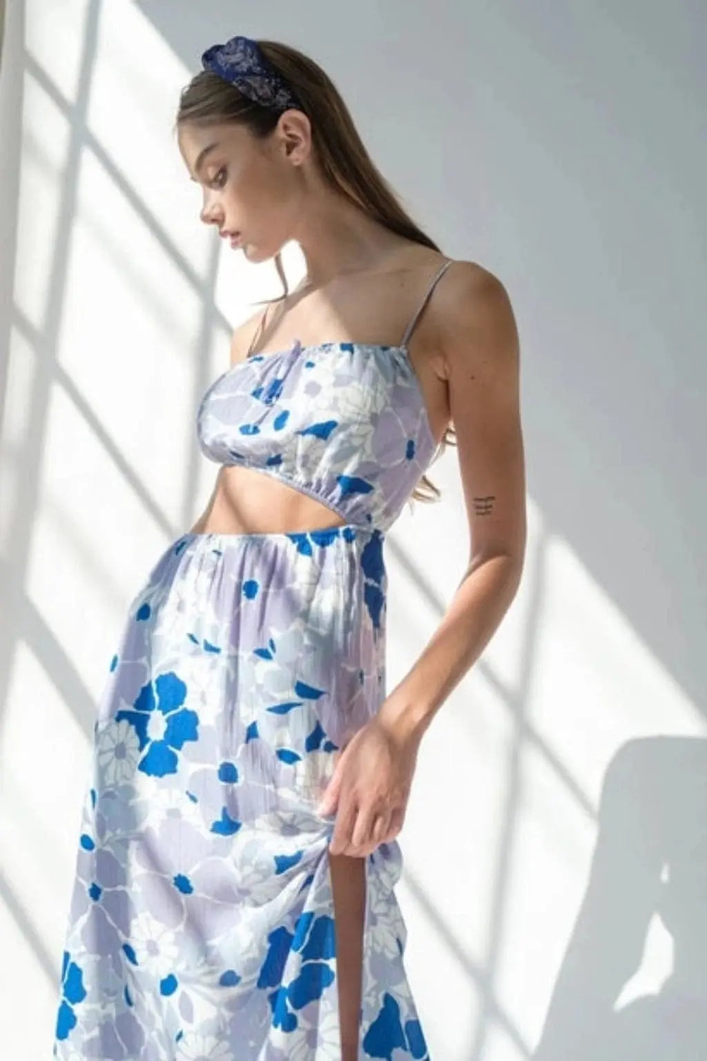 Show Some Skin Maxi Dress Blue - Epicplacess