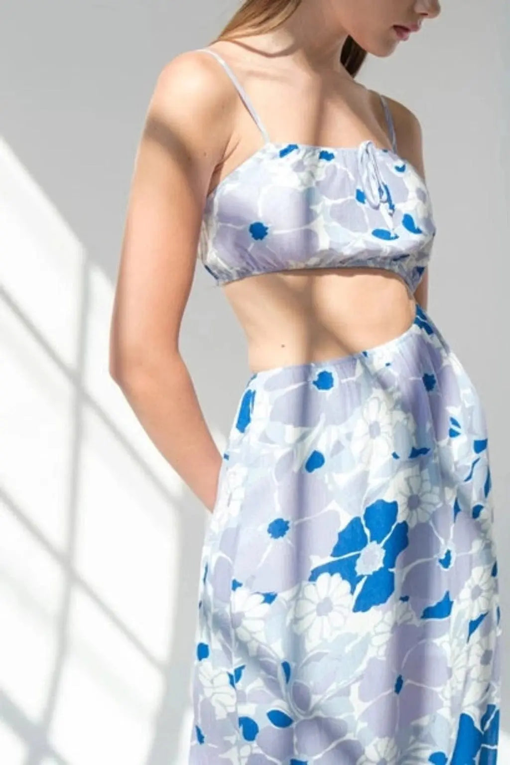 Show Some Skin Maxi Dress Blue - Epicplacess