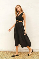 Green maxi dress studio view - Epicplacess