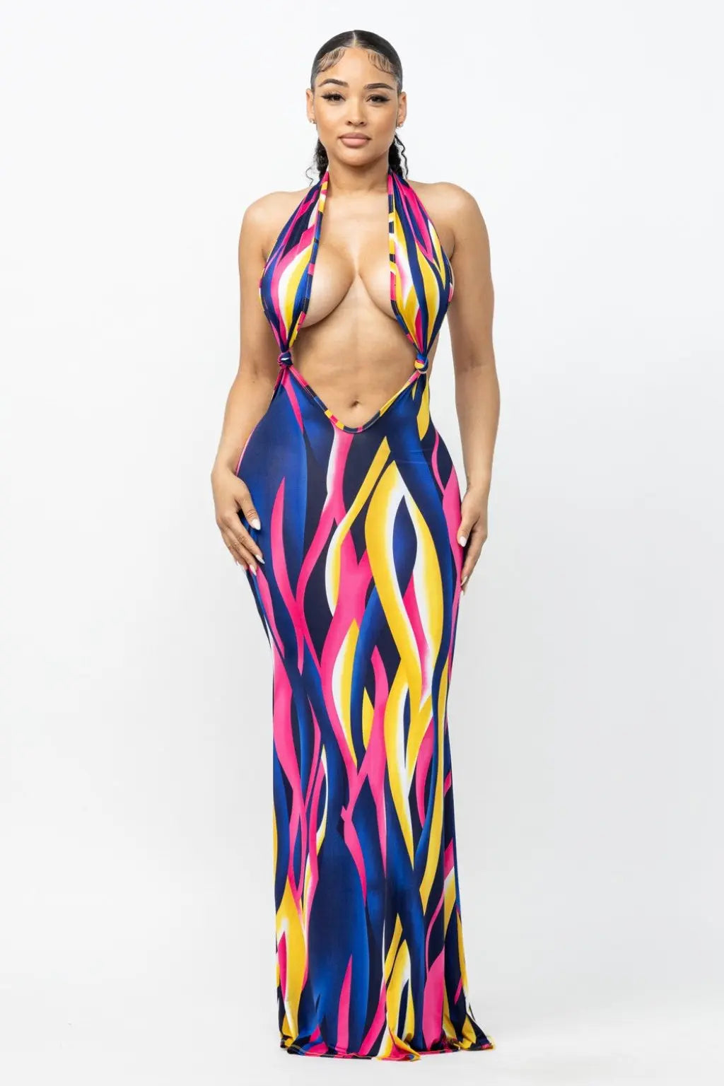 Floral dress front view - Epicplacess