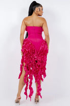 Fringe mini dress front view - Epicplacess