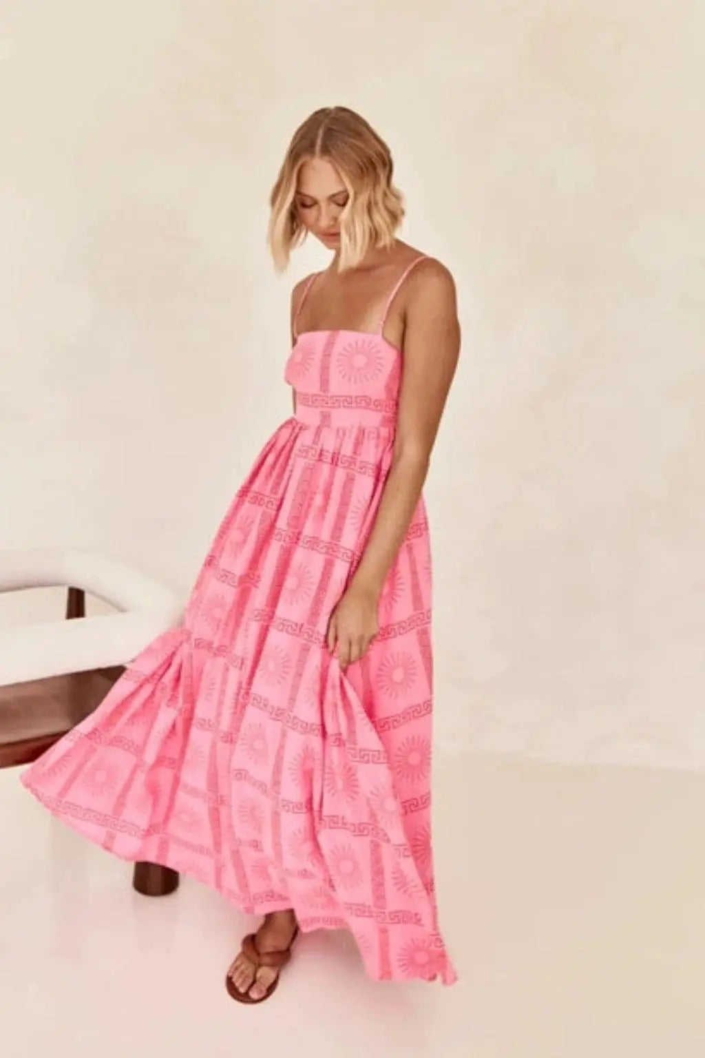 Pink sundress outfit view - Epicplacess