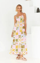 Pink floral dress side view - Epicplacess