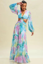 Floral maxi dress detail - Epicplacess