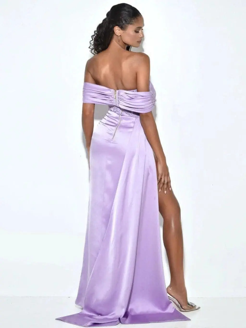 Purple dress outfit view - Epicplacess