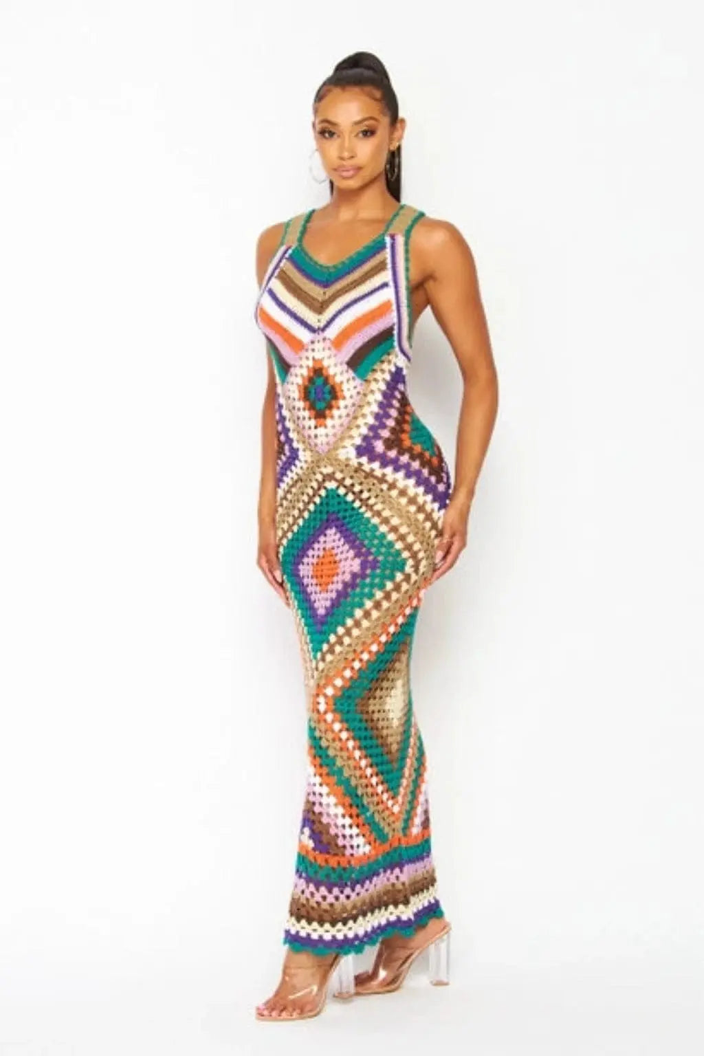 Diamond Knit dress detail - Epicplacess