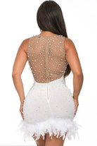 White floral mini dress side view - Epicplacess