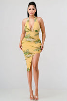 Tropical floral midi dress - Epicplacess